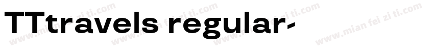 TTtravels regular字体转换